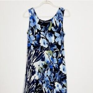 Jams World Starry Night Floral Sleeveless Rayon Natalie Dress XS